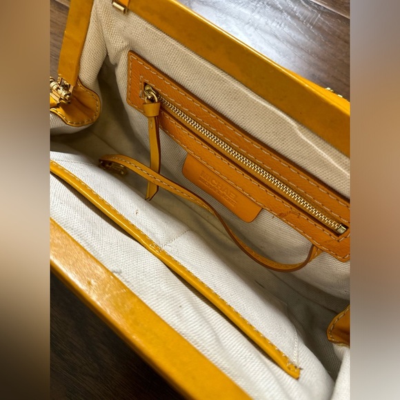 Vintage Michael Kors Croc Embossed Chain Clutch Bag - Picture 11 of 12